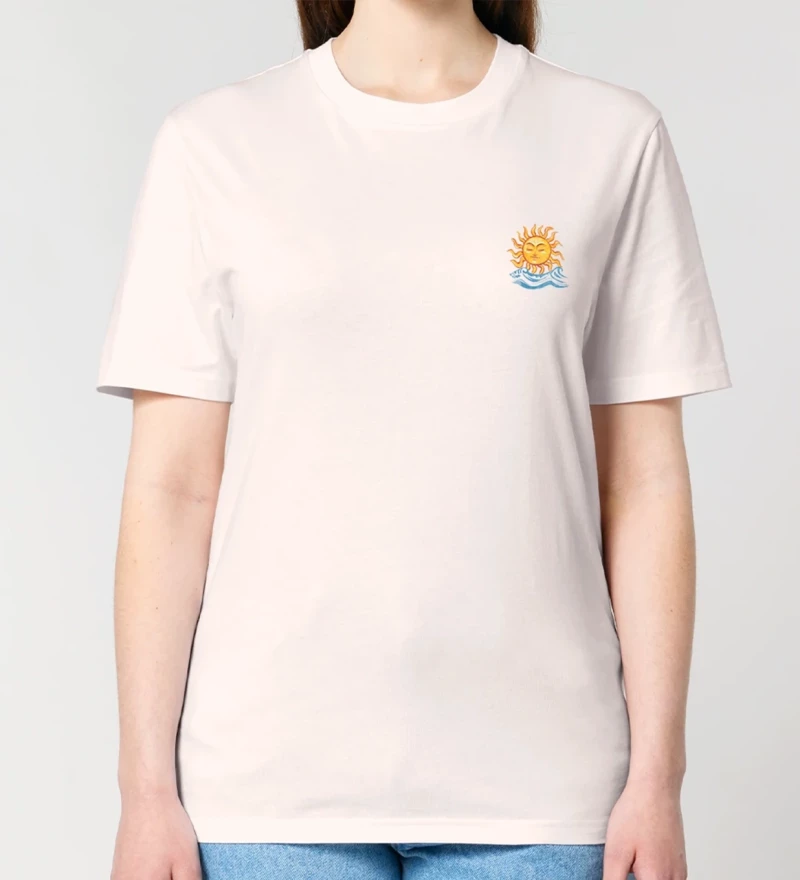 Saint Tropez Soleil natural womens cotton t-shirt