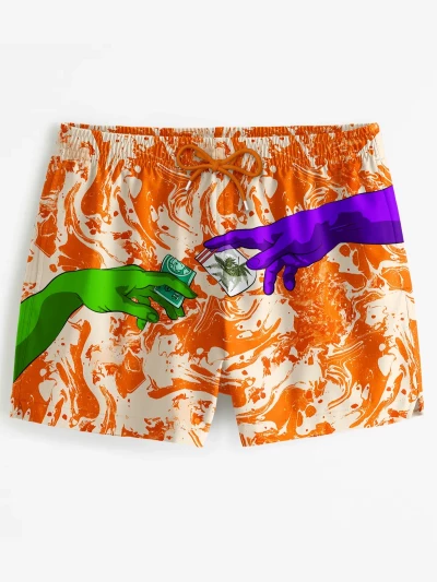 Creation Of Weed Swim Shorts