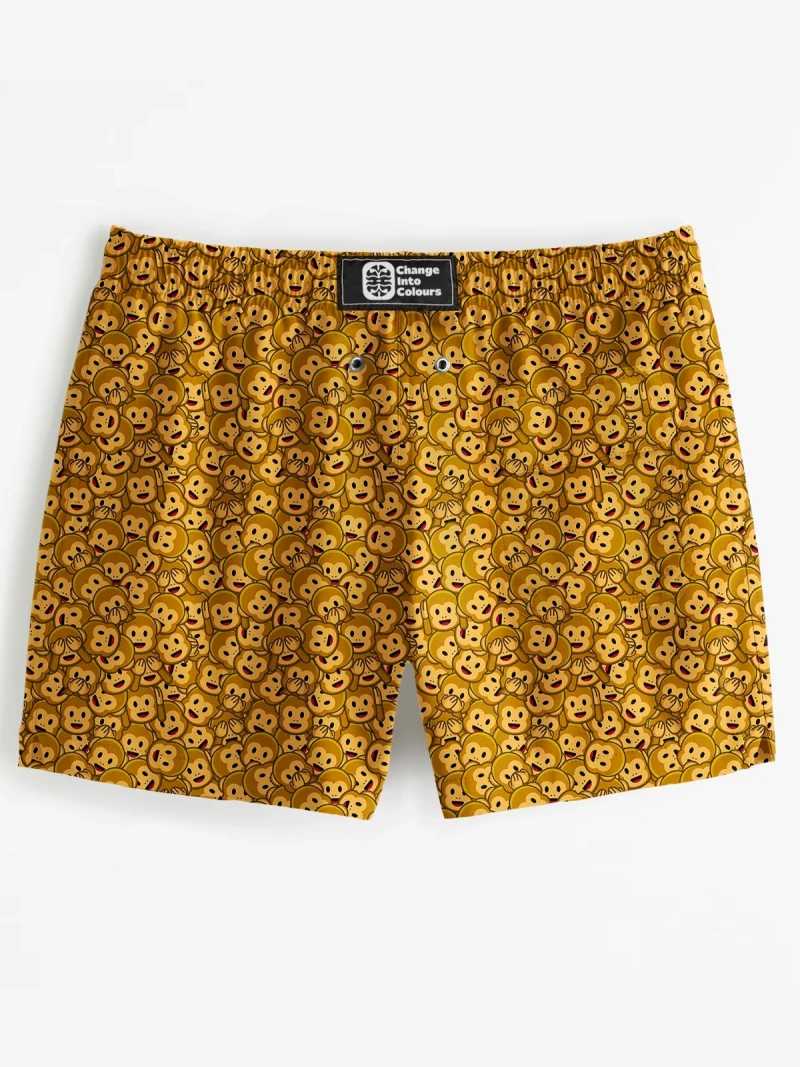 Three Wise Monkeys Swim Shorts