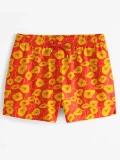 Flora Red Swim Shorts