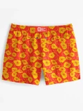 Flora Red Swim Shorts