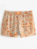 Palm Tree Orange Swim Shorts