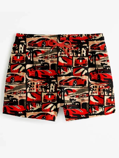 Rosso Corsa Swim Shorts