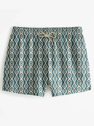 Geometric Swim Shorts