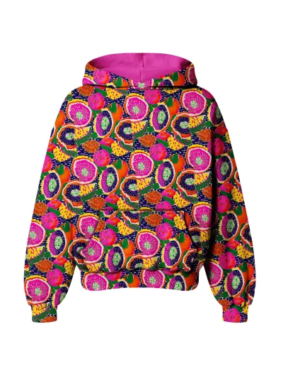 Colorful Fruits Womens Oversize Hoodie