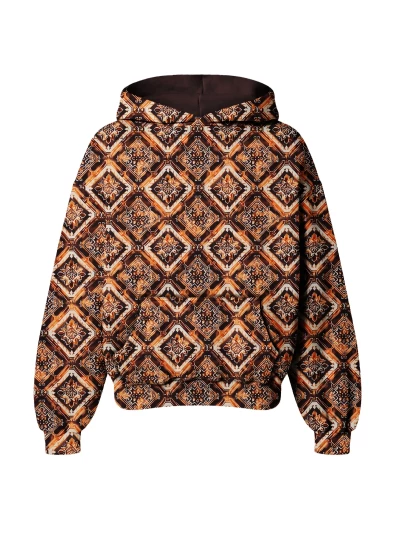 Burning Mandala Womens Oversize Hoodie