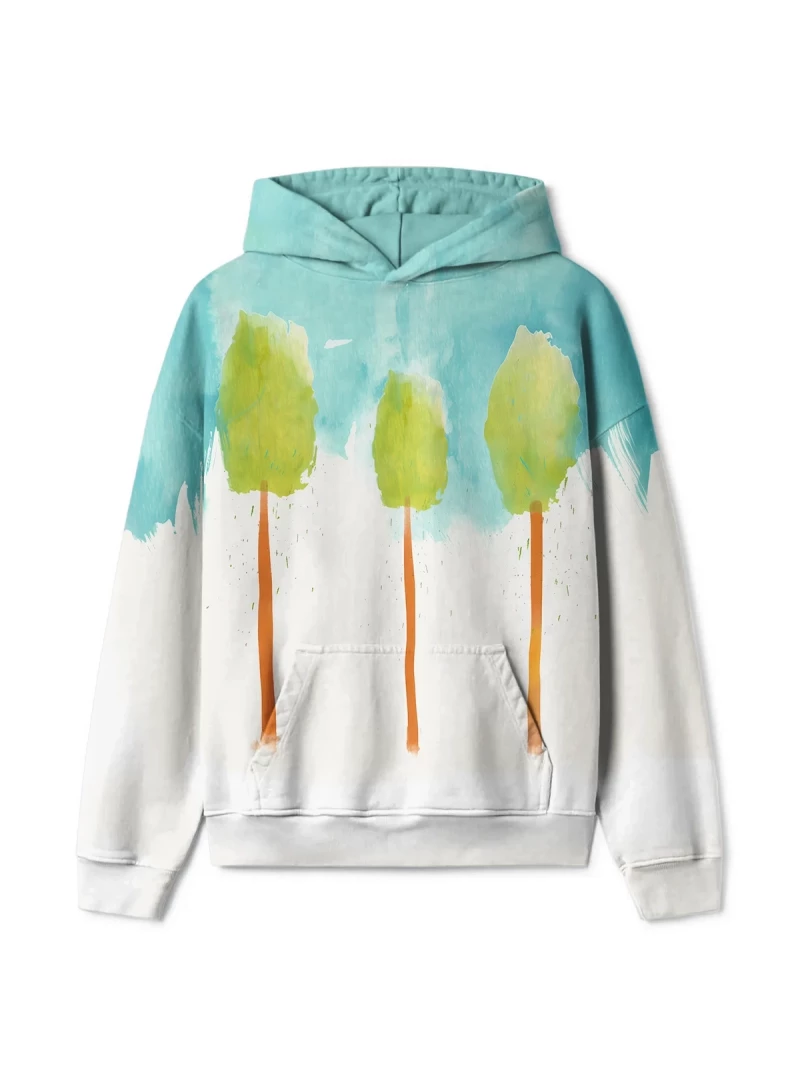 Lonely Trees Mens Oversize Hoodie