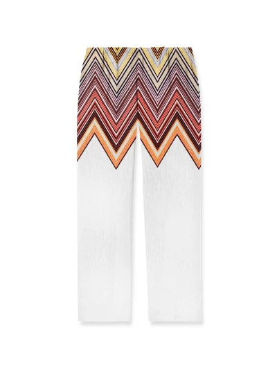 Half Zigzag Mens Long Pants