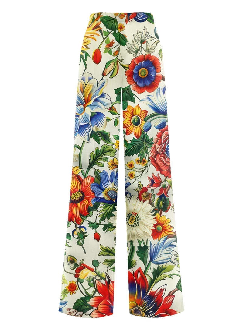 Blooming Meadow Long Loose Pants