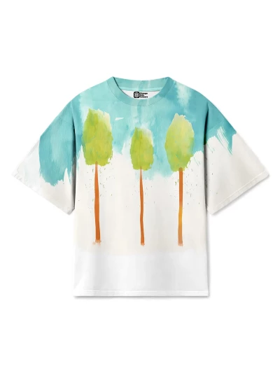 Lonely Trees Mens Oversize T-shirt