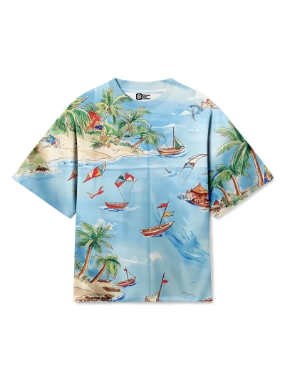 Summer Shawl Mens Oversize T-shirt