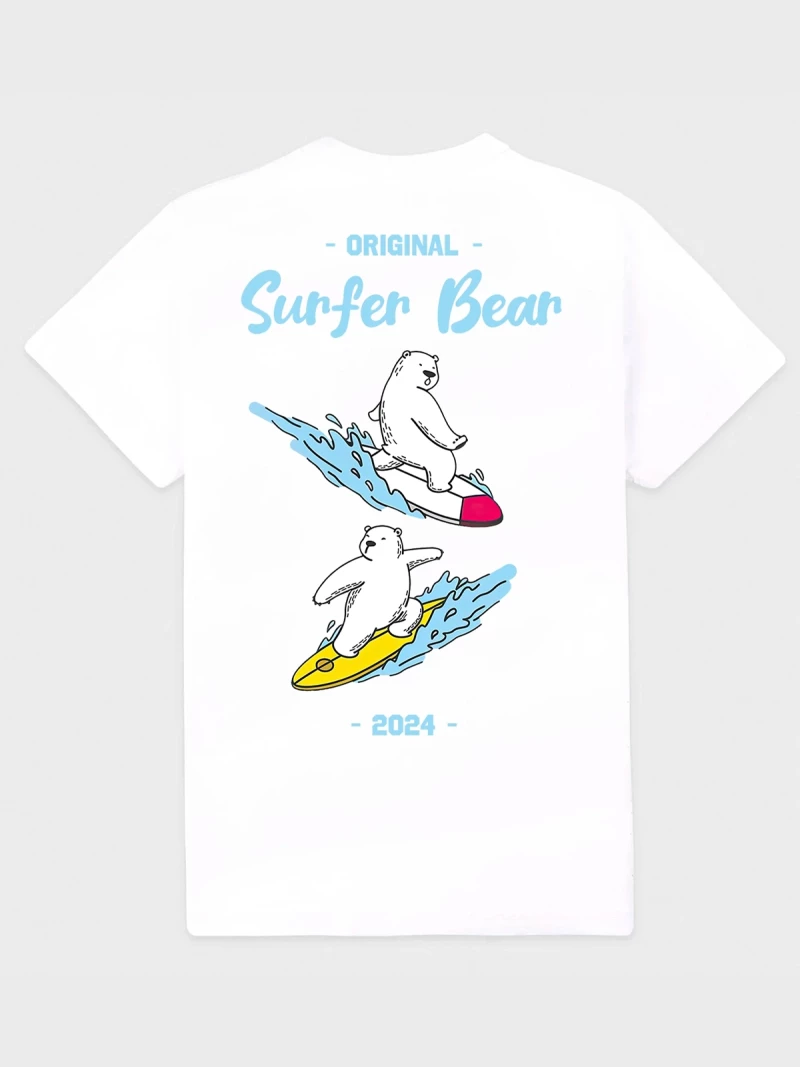 Surfer Bear Womens T-shirt