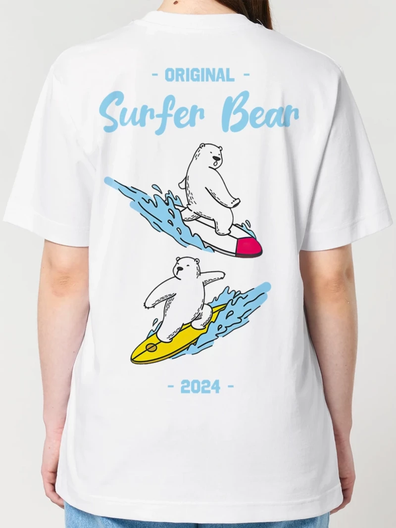 Surfer Bear Womens T-shirt