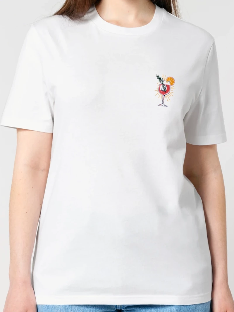 Aperol white womens cotton t-shirt