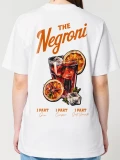 Negroni white womens cotton t-shirt back