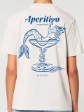 Aperitivo natural womens cotton t-shirt back