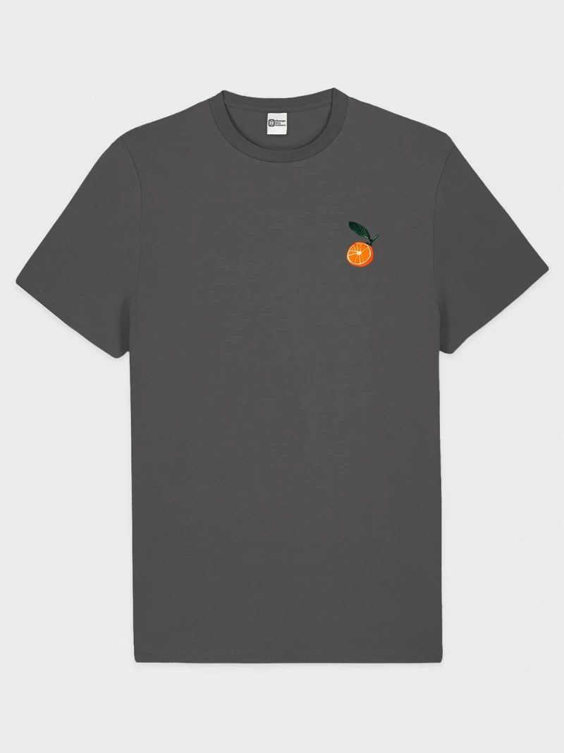 Arancia anthracite cotton t-shirt