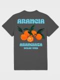 Arancia anthracite cotton t-shirt back