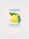 Limoncello natural womens cotton t-shirt back