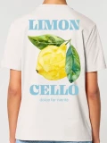 Limoncello natural womens cotton t-shirt back