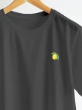 Limoncello anthracite cotton t-shirt closeup