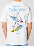 Surfer Bear mens t-shirt back