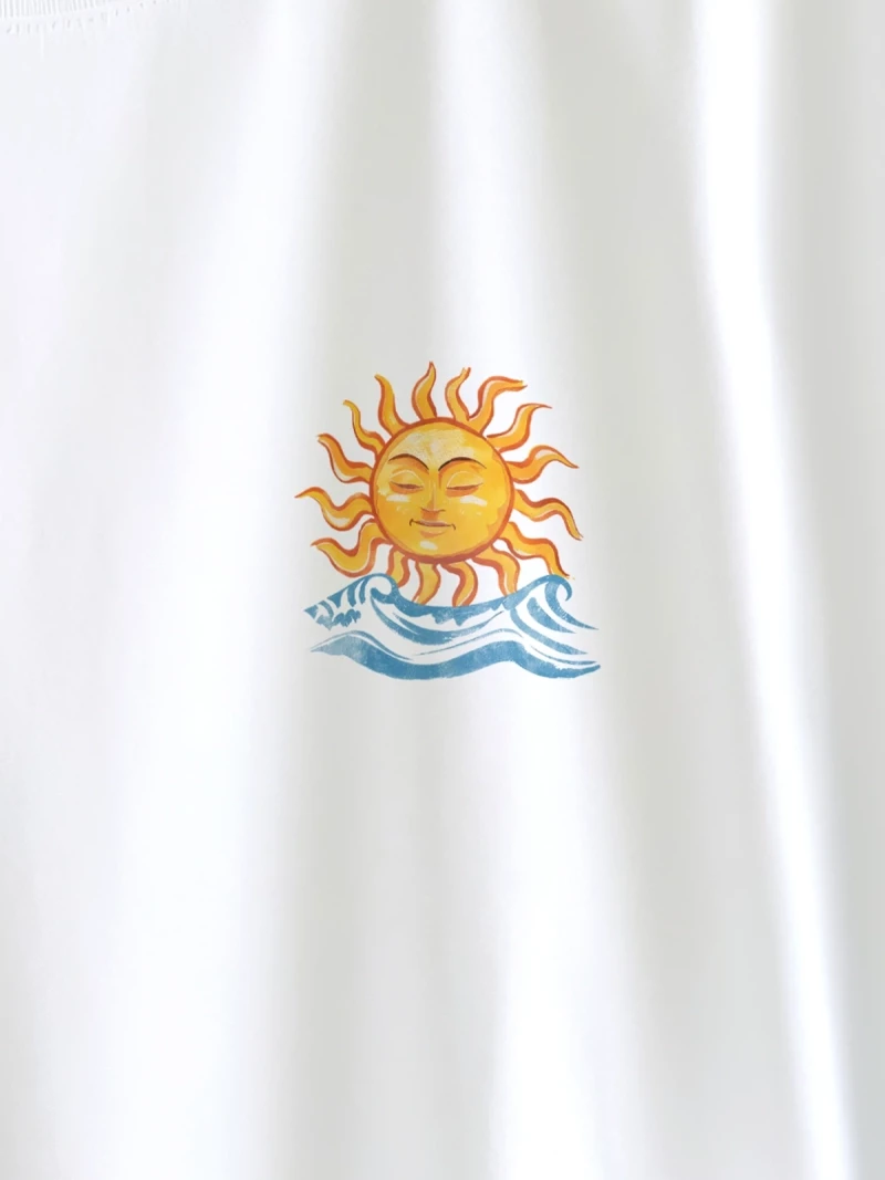 T-shirt Saint Tropez Soleil close up