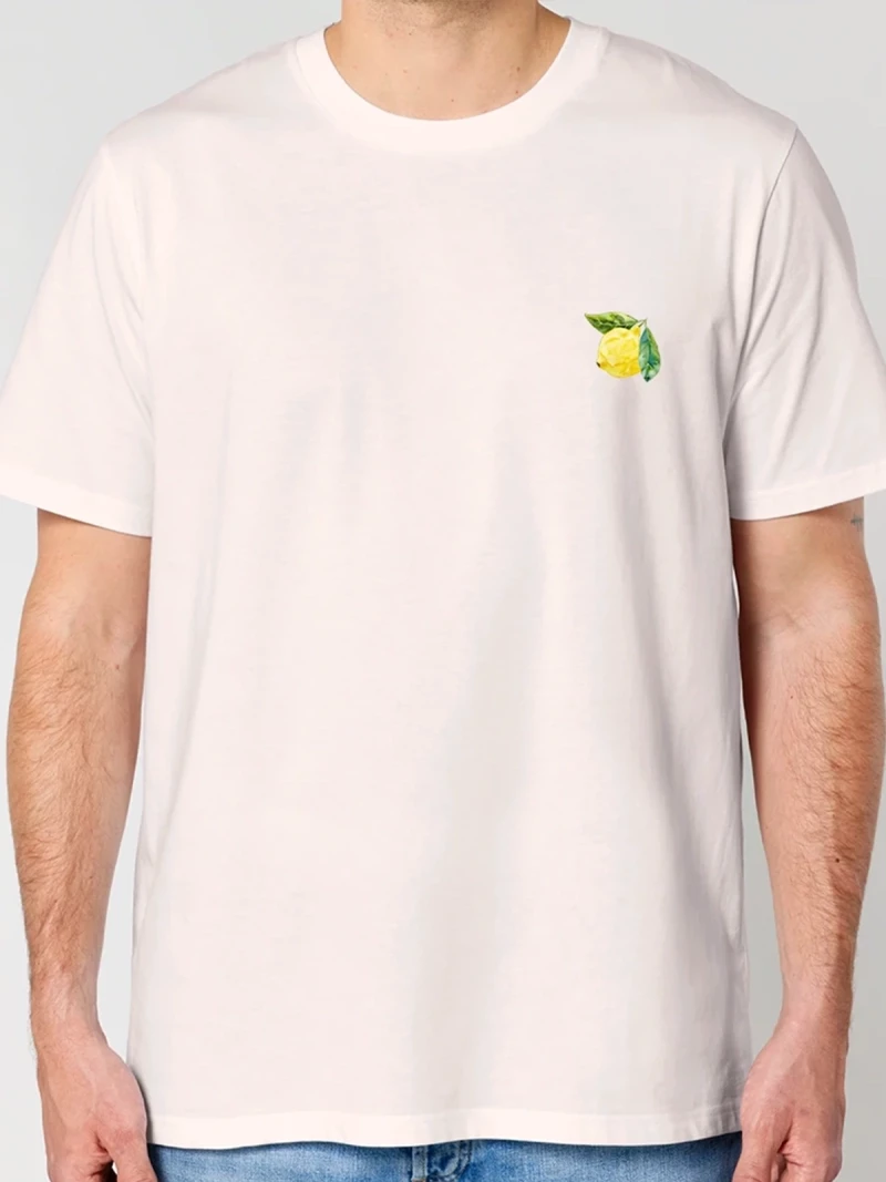 Limoncello natural mens cotton t-shirt