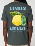 Limoncello anthracite mens cotton t-shirt back