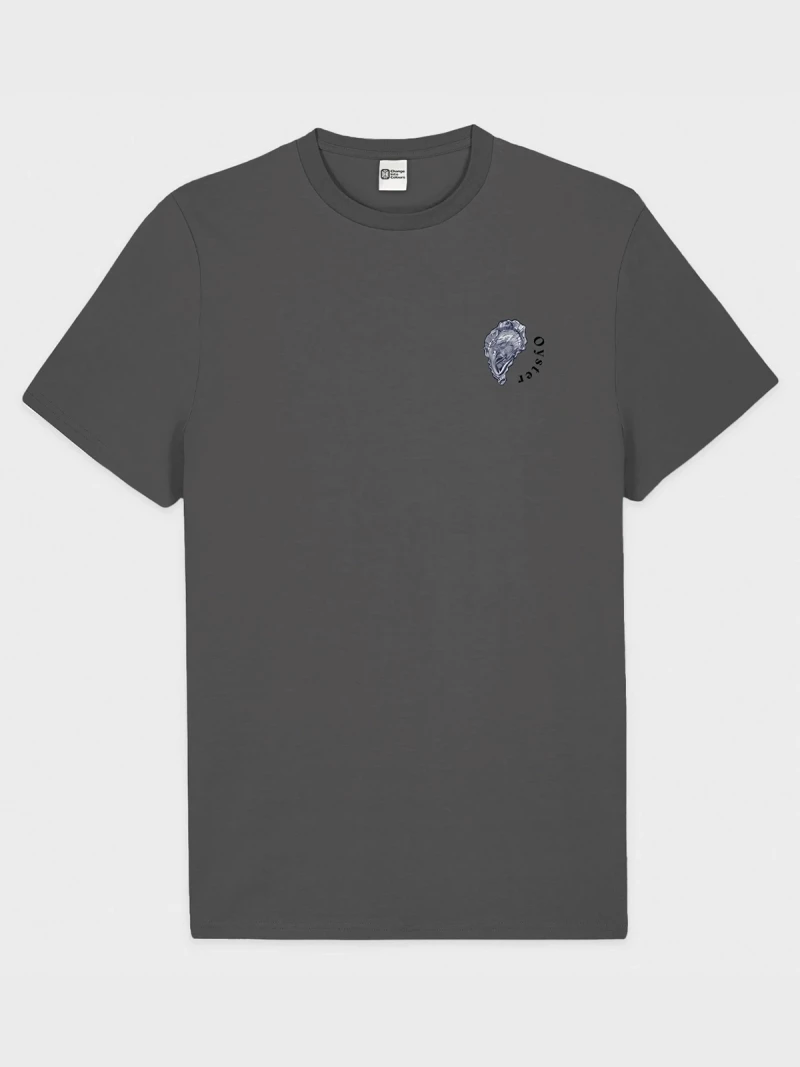 Oyster anthracite cotton t-shirt