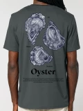 Oyster anthracite mens cotton t-shirt back