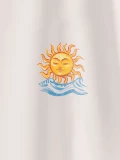 Saint Tropez Soleil natural cotton t-shirt design