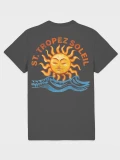 Saint Tropez Soleil anthracite cotton t-shirt back