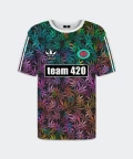 T-shirt męski z wzorem Team 420, Mr. Gugu & Miss Go