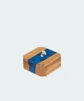 Ładowarka do telefonu z drewna - micro USB - niebieska żywica, ChopzWood
