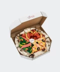 Pizza Italiana / Owoce morza / Pepperoni - 4 pary - kolorowe skarpetki, Rainbow Socks