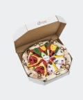 Pizza Capriciosa / Pepperonii / Vege - 4 pary - kolorowe skarpetki, Rainbow Socks