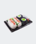 Sushi Shrimp Nigiri Cucumber Maki - 2 pairs - colorful socks, Rainbow Socks