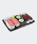 Sushi Tuna Salmon Cucumber Maki - 3 pairs - colorful socks, Rainbow Socks