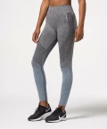 Phase Seamless Leggings, Grey & Navy Ombre