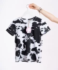 Wowcow: Black Cow, White pattern t-shirt