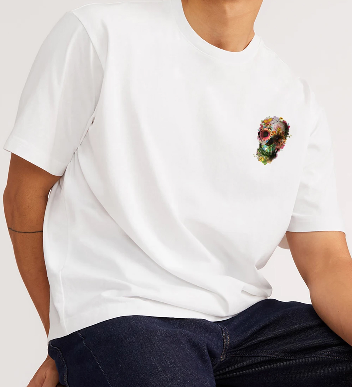 ★LMC★ FLOWER GARDEN TEE white LMC