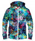 SURREAL SKULL Hoodie Zip Up