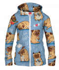 I LOVE PUGS Hoodie Zip Up