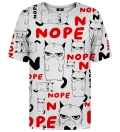 T-shirt ze wzorem Grumpy Nope