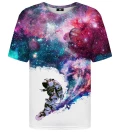 T-shirt ze wzorem Surfing Cosmonaut