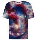 T-shirt ze wzorem Red Blue Nebula