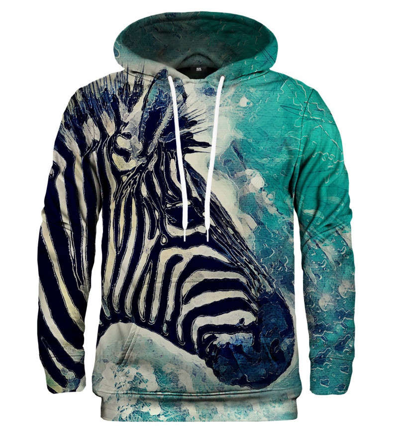 hoodie with white stripes