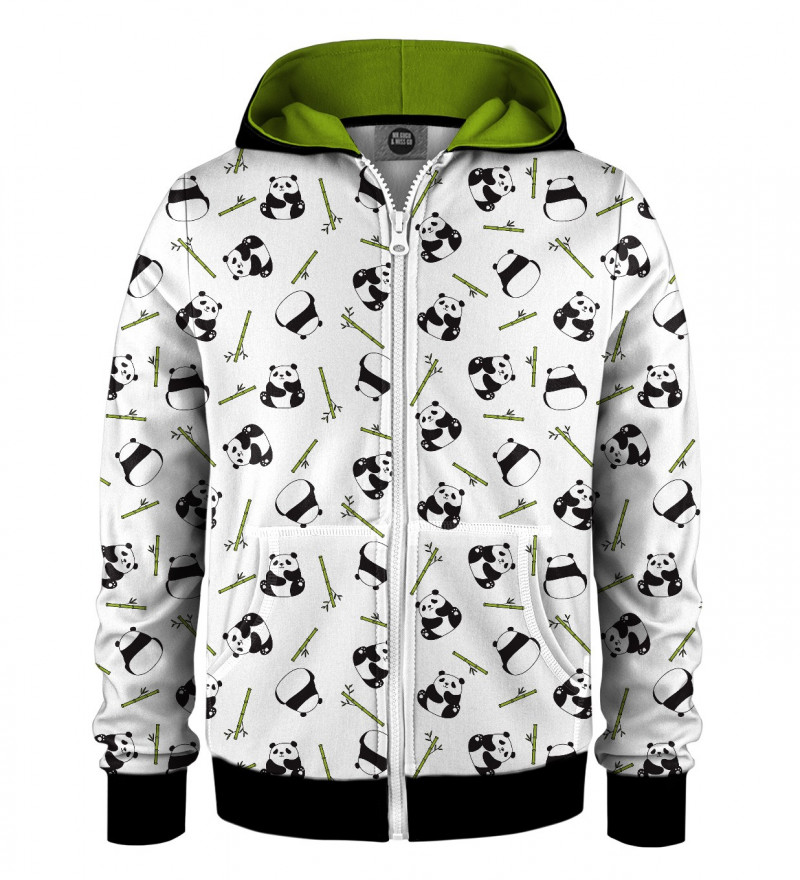 panda zip up hoodie