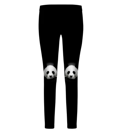 Czarne legginsy dla dzieci - Panda